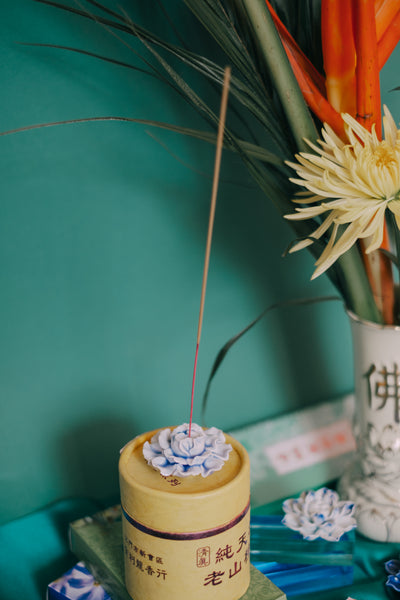 Floral Ceramic Incense Holders