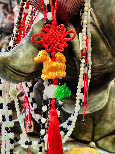 Horse - Resin Charm with Lucky Knot