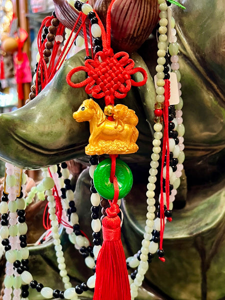 Horse - Resin Charm with Lucky Knot