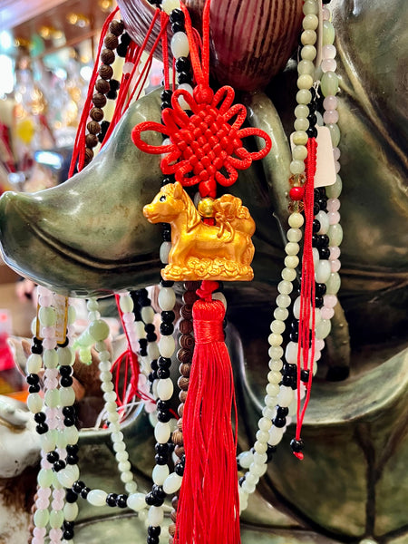 Horse - Resin Charm with Lucky Knot