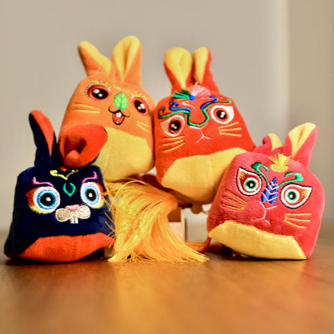 Year of the Rabbit - Embroidered Plush Doll